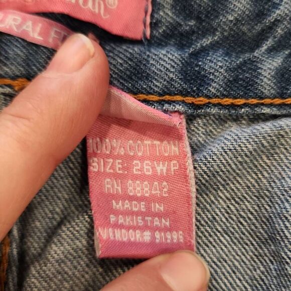 Women Within Natural Fit Cropped Denim Jeans Size 26WP Cropped Capris Blue Comfo - Picture 12 of 12